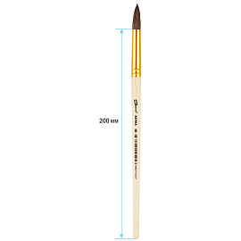 Кисть белка, ArtSpace, круглая №08, пакет, европодвес фото Кисть белка, ArtSpace, круглая №08, пакет, европодвес
