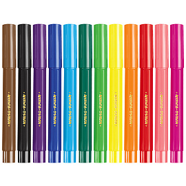 Фломастеры Мульти-Пульти "Енот в Англии", 12цв., утолщенные, смываемые, картон, европодвес фото Фломастеры Мульти-Пульти "Енот в Англии", 12цв., утолщенные, смываемые, картон, европодвес