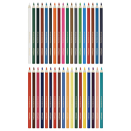 Карандаши цветные Красин "Яркие моменты", 36цв., шестигран., заточен., картон, европодвес