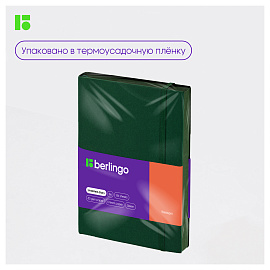 Ежедневник недатированный, В6, 136л., кожзам, Berlingo "Western", с резинкой, зеленый фото Ежедневник недатированный, В6, 136л., кожзам, Berlingo "Western", с резинкой, зеленый