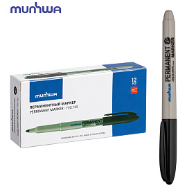 Маркер перманентный MunHwa черный (толщина линии 1,5 мм) круглый наконечник фото Маркер перманентный MunHwa черный (толщина линии 1,5 мм) круглый наконечник
