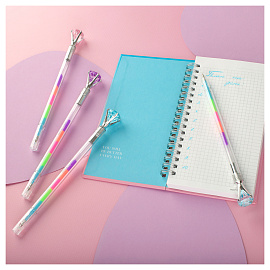 Ручка гелевая MESHU "Diamonds" , радужная, 0,7мм фото Ручка гелевая MESHU "Diamonds" , радужная, 0,7мм