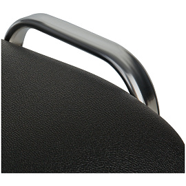 Стул Helmi HL-F01 "Изо", каркас хром, обивка кожзам черный