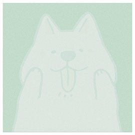 Блок для записей MESHU "Puppy", 8,5*8,5см, 100л., на склейке