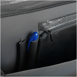 Папка деловая OfficeSpace "Jemini" имп. кожзам, на молнии