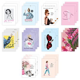 Набор открыток 30шт., "Girl power", глянцевая ламинация