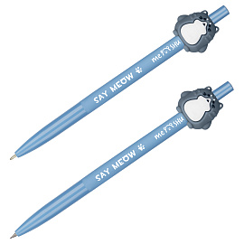 Набор MESHU автоматическая ручка + автоматический карандаш "Fat cat", с топпером, блистер