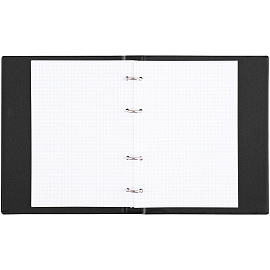 Тетрадь на кольцах А5, 80л., BG, обл. ПВХ, черный