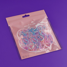 Резинки для волос MESHU, пастельные ассорти, 300шт., диаметр 2см, европодвес фото Резинки для волос MESHU, пастельные ассорти, 300шт., диаметр 2см, европодвес