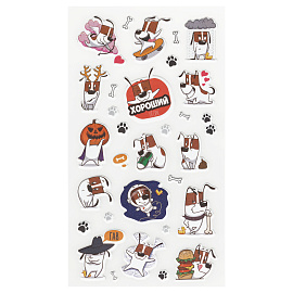 Наклейки объемные Мульти-Пульти "Хороший песик", 22*10см, пакет европодвес