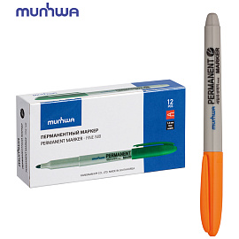 Маркер перманентный MunHwa оранжевый, пулевидный, 1,5мм фото Маркер перманентный MunHwa оранжевый, пулевидный, 1,5мм