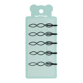 Заколки для волос MESHU, невидимки фигурные, 5шт., 6см, европодвес фото Заколки для волос MESHU, невидимки фигурные, 5шт., 6см, европодвес