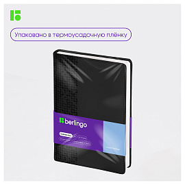 Ежедневник недатированный, А5, 160л., кожзам, Berlingo "Vivella Prestige", черный