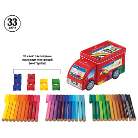 Набор для рисования Faber-Castell Connector Truck 33 цвета