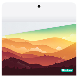 Папка-конверт на кнопке Berlingo "Scenic", 330мкм, с рисунком