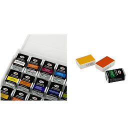 Акварель художественная Гамма "Старый Мастер", 24цв*2,6мл. пластик. пенал фото Акварель художественная Гамма "Старый Мастер", 24цв*2,6мл. пластик. пенал