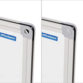 Доска магнитно-маркерная OfficeSpace, 120*180см, алюминиевая рамка, полочка