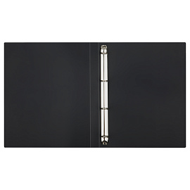 Папка на 4 кольцах OfficeSpace "Вита" А4, 25мм, 500мкм, пластик, черная фото Папка на 4 кольцах OfficeSpace "Вита" А4, 25мм, 500мкм, пластик, черная