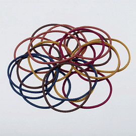 Резинки для волос MESHU, темные ассорти, 20шт., диаметр 4,5см, европодвес фото Резинки для волос MESHU, темные ассорти, 20шт., диаметр 4,5см, европодвес