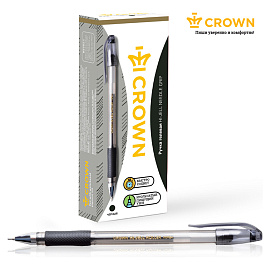 Ручка гелевая с грипом CROWN "Hi-Jell Needle Grip", ЧЕРНАЯ, узел 0,7 мм, линия письма 0,5 мм, HJR-500RNB фото Ручка гелевая с грипом CROWN "Hi-Jell Needle Grip", ЧЕРНАЯ, узел 0,7 мм, линия письма 0,5 мм, HJR-500RNB