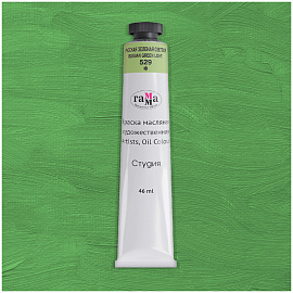 Краска масляная художественная Гамма "Студия", 46мл, туба, русская зеленая светлая фото Краска масляная художественная Гамма "Студия", 46мл, туба, русская зеленая светлая