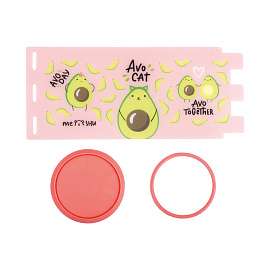 Подставка-стакан MESHU "Avocat", пластиковая, розовая фото Подставка-стакан MESHU "Avocat", пластиковая, розовая