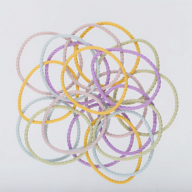 Резинки для волос MESHU, пастельные ассорти, 20шт., диаметр 4,5см, европодвес фото Резинки для волос MESHU, пастельные ассорти, 20шт., диаметр 4,5см, европодвес