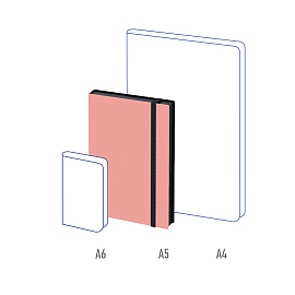 Ежедневник недатированный, А5, 136л., кожзам, Berlingo "Instinct", черный/фламинго, с резинкой фото Ежедневник недатированный, А5, 136л., кожзам, Berlingo "Instinct", черный/фламинго, с резинкой