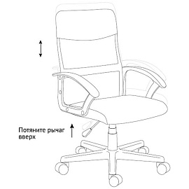 Кресло оператора Helmi HL-M09 "Instance" LT, ткань/сетка/экокожа черная фото Кресло оператора Helmi HL-M09 "Instance" LT, ткань/сетка/экокожа черная