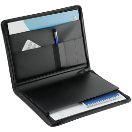 Папка деловая OfficeSpace Leo из искуственной кожи черного цвета (ПаКЗ_574)