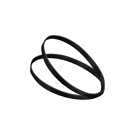 Резинки для волос MESHU, черные, 300шт., диаметр 2см, европодвес