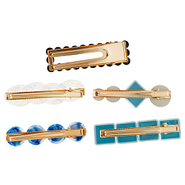 Заколки для волос MESHU, синие, 5шт., европодвес фото Заколки для волос MESHU, синие, 5шт., европодвес