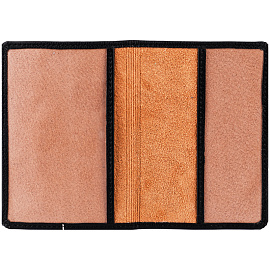 Обложка для паспорта OfficeSpace "Travel", экокожа, черный, тиснение фольгой