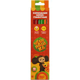 Карандаш ч/г Мульти-Пульти "Чебурашка" HB, заточен., ассорти