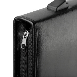 Папка деловая OfficeSpace Dublin из искуственной кожи черного цвета (ПА_КЗ_671)