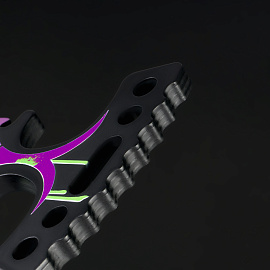 Нож деревянный ТРИ СОВЫ Тычковый, серия легендарный, "Кислота", пакет с европодвесом