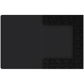 Папка на резинке Berlingo "DoubleBlack" А4, 600мкм, черная, с рисунком