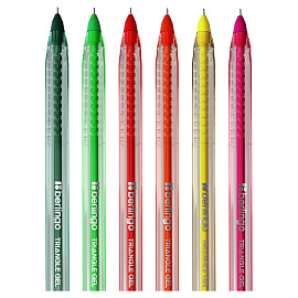 Набор гелевых ручек Berlingo "Triangle Gel" 10шт., 10цв., 0,5мм, корпус ассорти