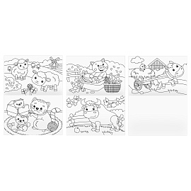 Раскраска А4, 8 стр., ТРИ СОВЫ "Любимые животные