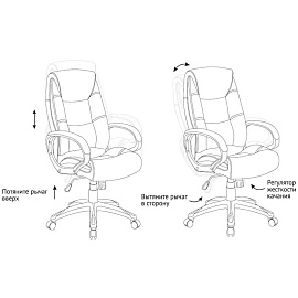 Кресло руководителя Helmi HL-E06 "Balance", экокожа черная, механизм качания фото Кресло руководителя Helmi HL-E06 "Balance", экокожа черная, механизм качания