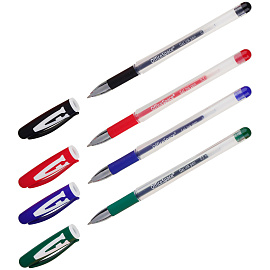 Набор гелевых ручек OfficeSpace "A-Gel" 04цв., 0,5мм, грип, европодвес фото Набор гелевых ручек OfficeSpace "A-Gel" 04цв., 0,5мм, грип, европодвес