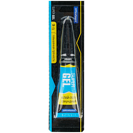 Клей секундный OfficeSpace "Super Gel", гель, 3г, лента фото Клей секундный OfficeSpace "Super Gel", гель, 3г, лента