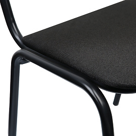 Стул Helmi HL-F02 "Стандарт", каркас черный, обивка ткань черная