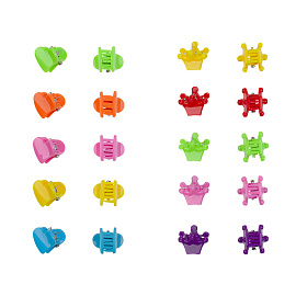 Заколки для волос MESHU, неоновые мини-крабики, 1см, 10шт., европодвес фото Заколки для волос MESHU, неоновые мини-крабики, 1см, 10шт., европодвес