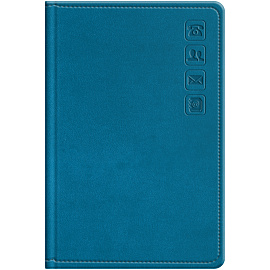 Телефонная книга А7, 64л., кожзам, BG "Winner. Dark teal", с вырубкой