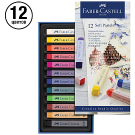 Пастель сухая Faber-Castell Soft pastels прямоугольная 12 цветов