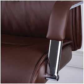 Кресло руководителя Helmi HL-E03 "Accept", экокожа коричневая фото Кресло руководителя Helmi HL-E03 "Accept", экокожа коричневая