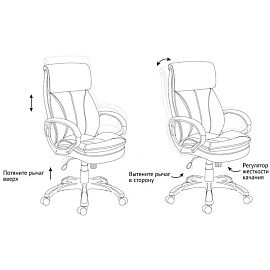 Кресло руководителя Helmi HL-E07 "Invest", экокожа черная, механизм качания фото Кресло руководителя Helmi HL-E07 "Invest", экокожа черная, механизм качания
