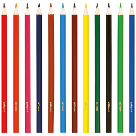 Карандаши цветные ArtSpace "Монстрики", 12цв., заточен., картон, европодвес