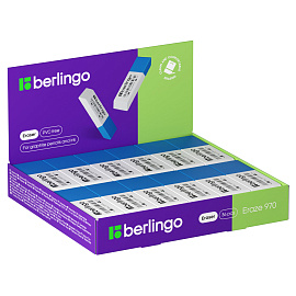 Ластик Berlingo "Eraze 970", прямоугольный комбинированный, скошенный, 62*22*8мм фото Ластик Berlingo "Eraze 970", прямоугольный комбинированный, скошенный, 62*22*8мм